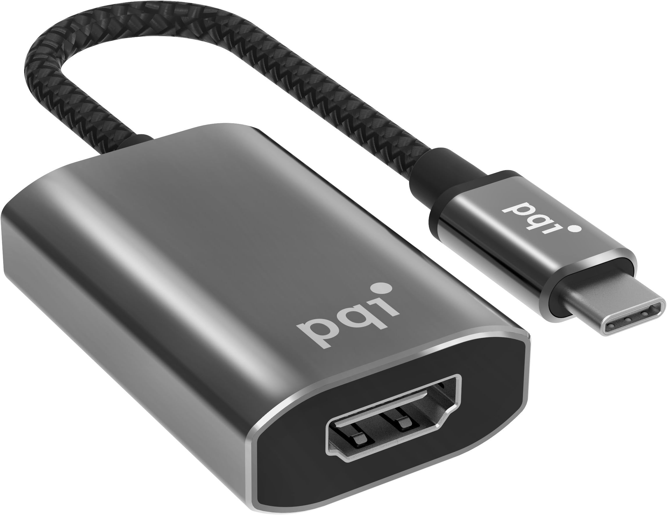 PQI USB-C to HDMI Adaptor 2K/4K Support with USB-C PD Charge Port