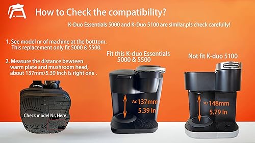 Miniatura 6 de 12 tazas de café de repuesto compatible con KEURIG K-DUO Essentials 12 tazas de café 5000 y 5500 y K-DUO G2 K5600 (no compatible con el modelo K-Duo