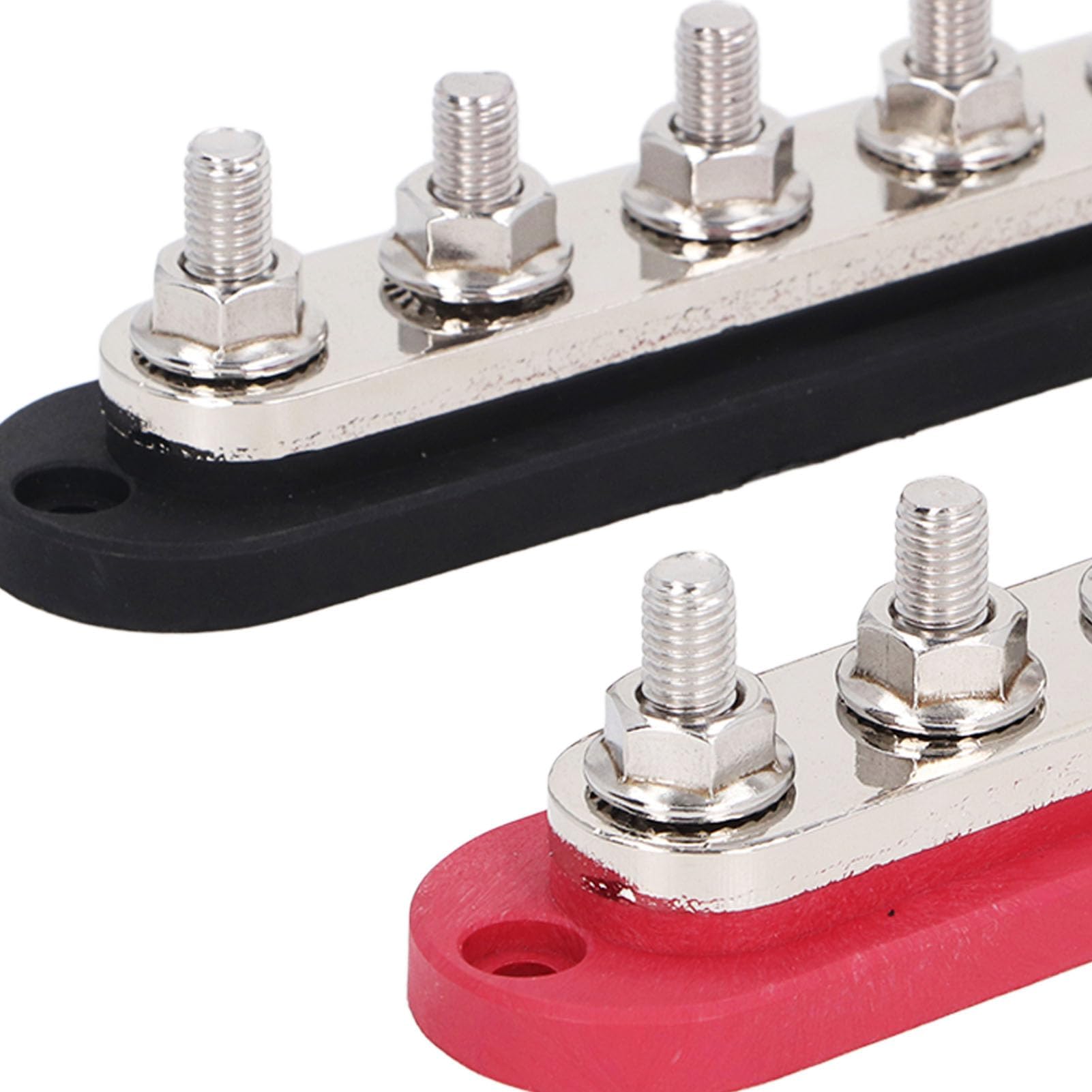 2 Stück M8 Sammelschienen Stromverteilungsblock 300A 12-48V Messing-Edelstahl Für Auto Boot Marine Mit Abdeckung