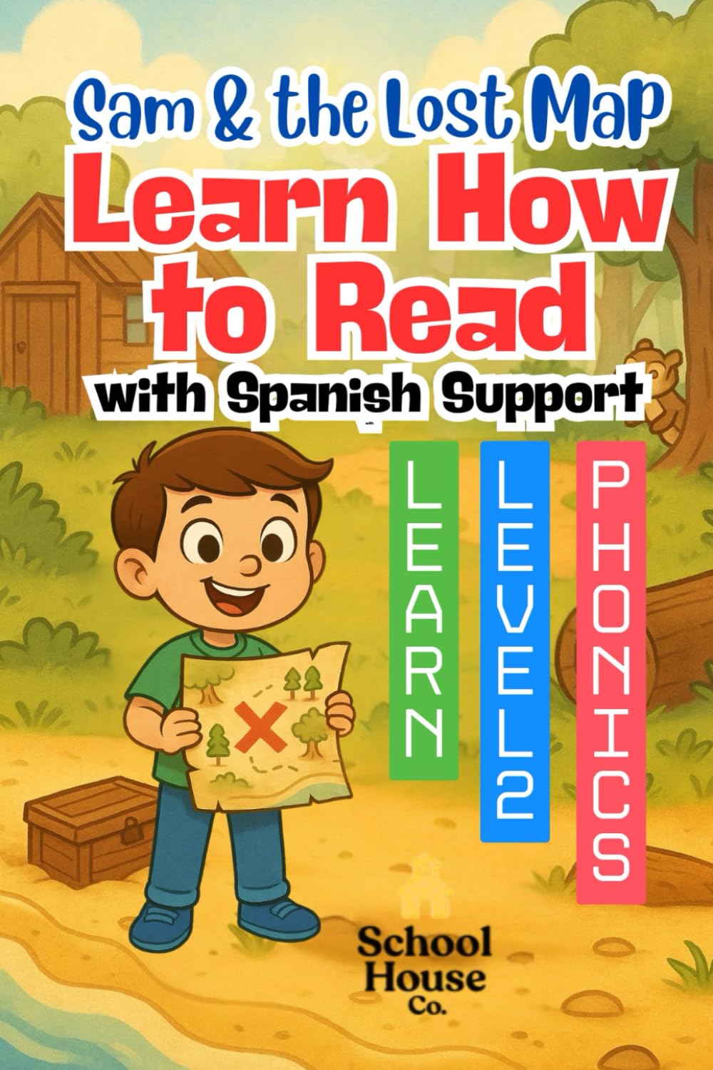 Sam and the Lost Map: A Level 2 Learn-to-Read Phonics Book for Ages 5–7 | CVC Words, Digraphs, and Sight Words | Bilingual English-Spanish Early ... (Learn to Read Level 2 - Spanish Support)