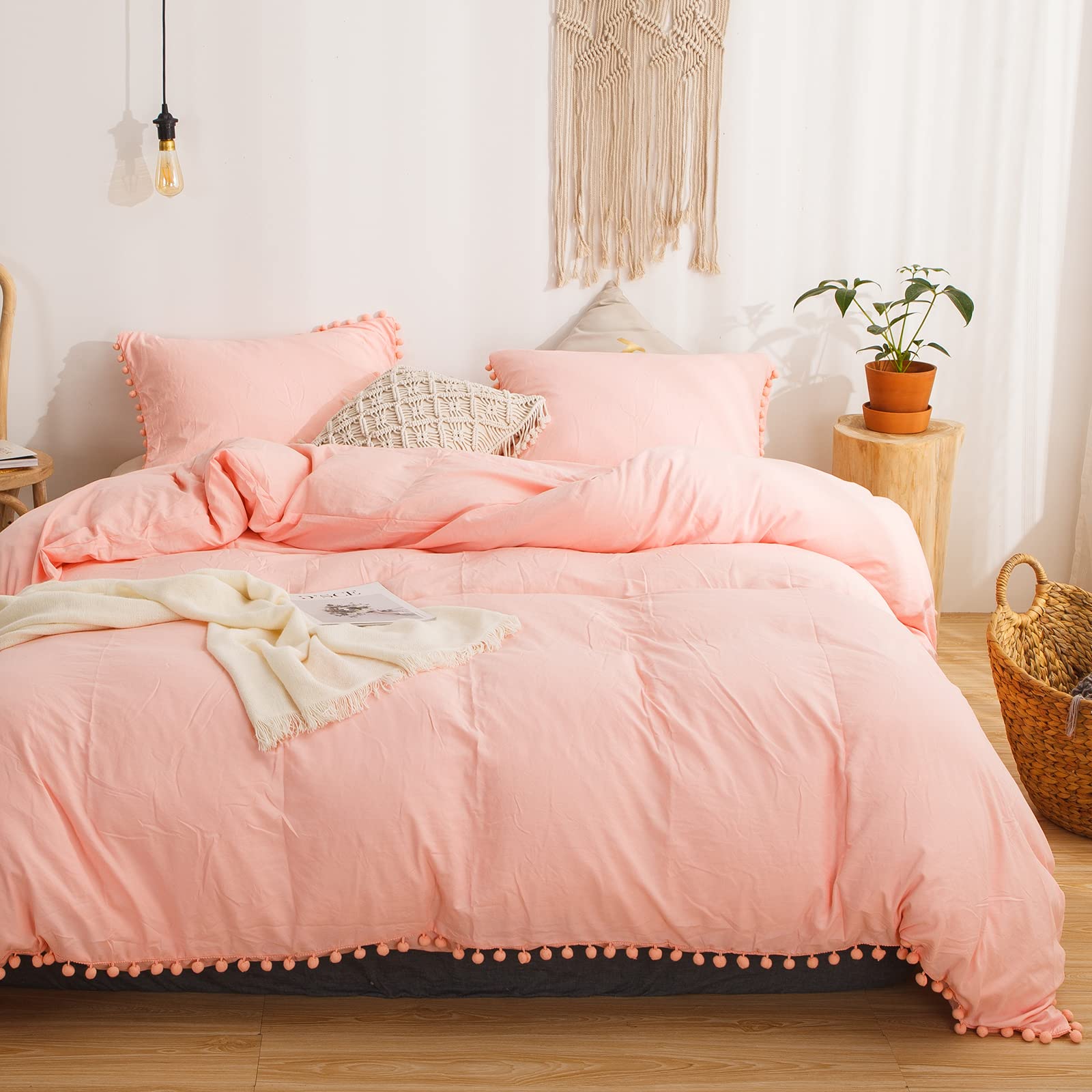 peachy pink bedding