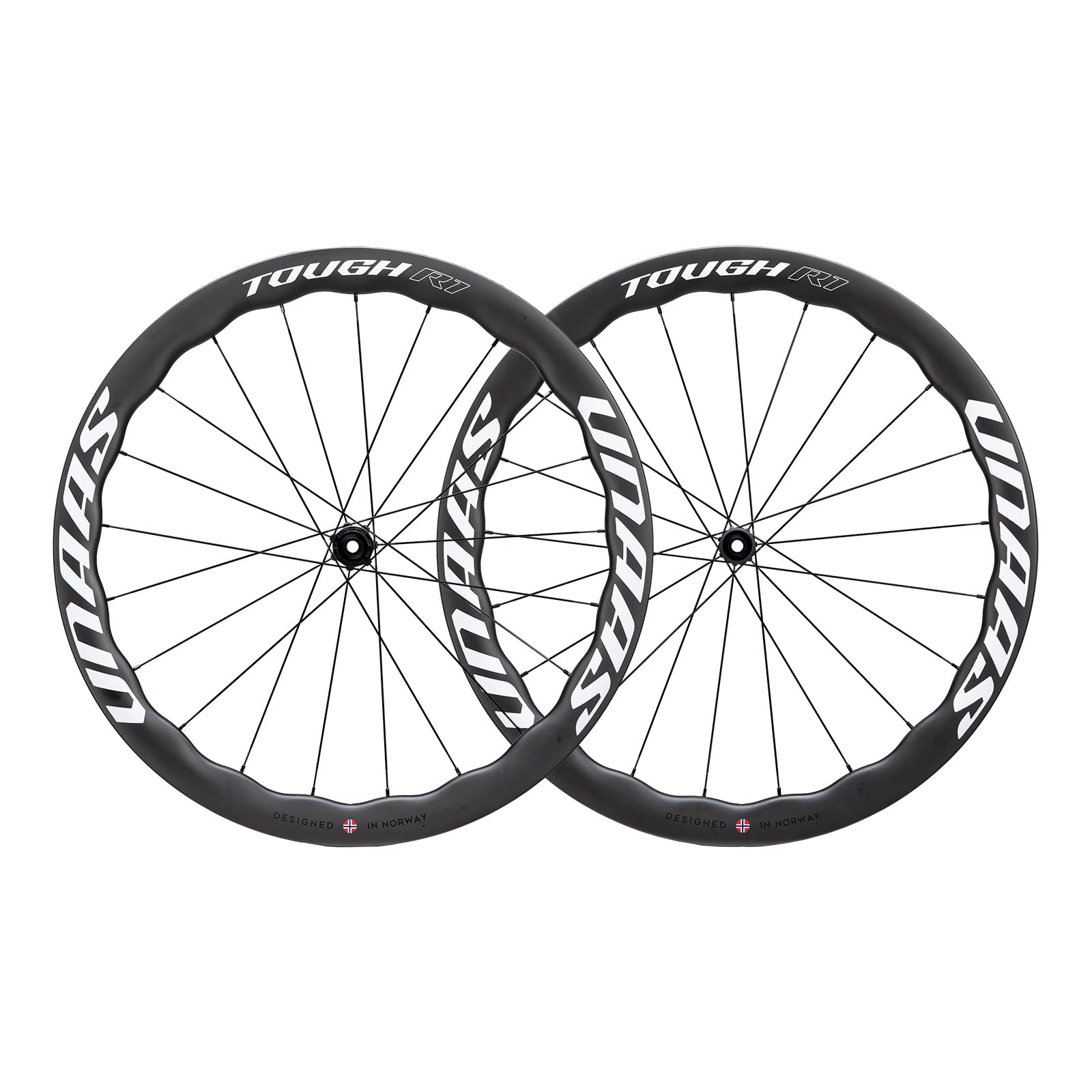 WINSPACE UNAAS Tough R Carbon Fiber Wheelset 700C Disc Brake Wave Rim 45-55mm Ultralight Road Bike Wheels, Tubeless Ready