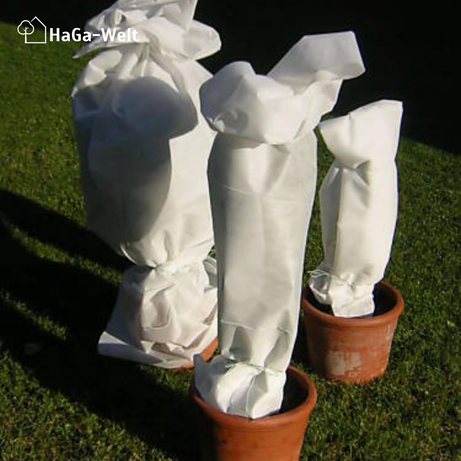 HaGa® Wintervlies für Pflanzen 80g/m² 1,6m x 50m – Sehr Witterungsbeständig - Lichtdurchlässig - Pflanzenverträglich - UV-Schutz – Frostschutz für Kübelpflanzen