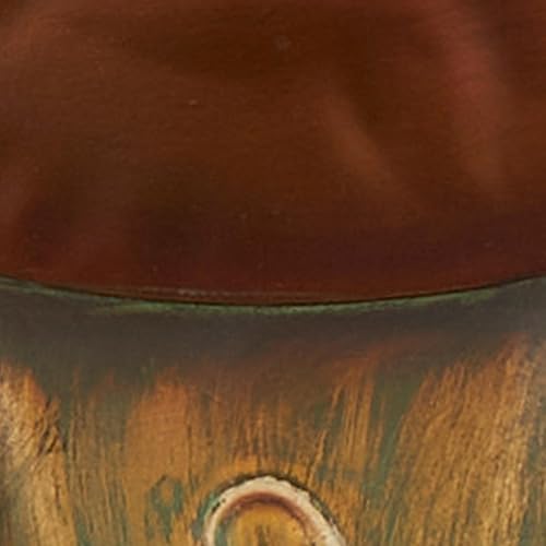 Miniatura 7 de Deco 79 Decoración de pared de metal con cara sonriente y rayos curvos, 33 x 1 x 33 pulgadas, cobre