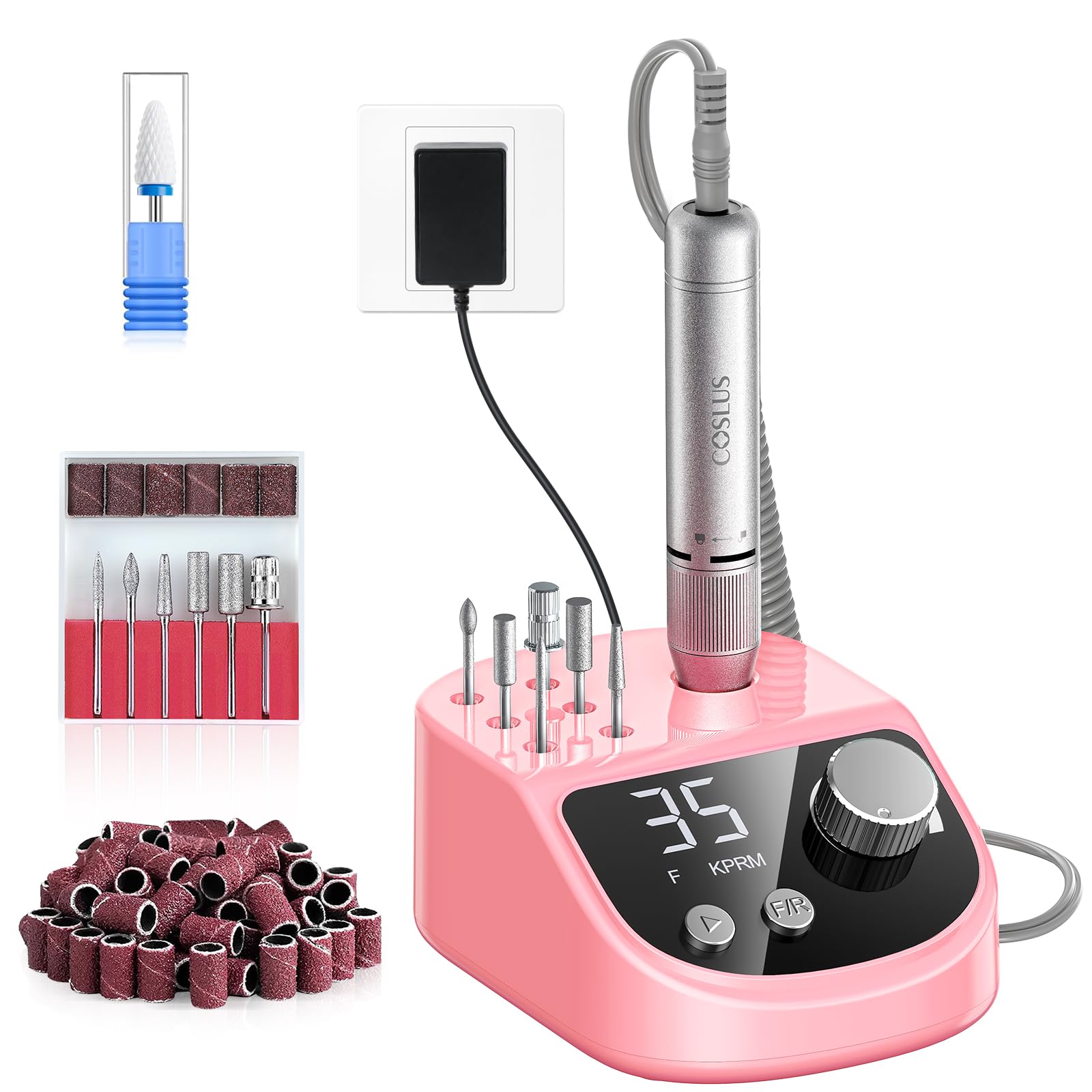 Amazon.com: COSLUS E50 Professional Electric Nail Drill: Upgraded