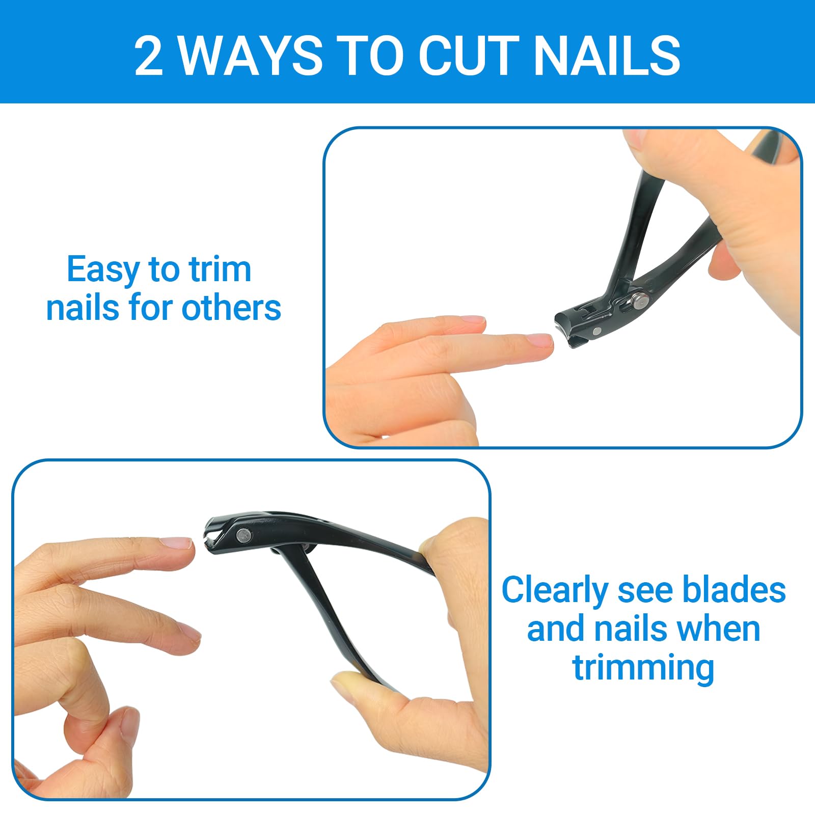 Senior Toenail Clippers - Long Handle, Easy Grip -5 Senior Toenail Clippers - Long Handle, Easy Grip -5
