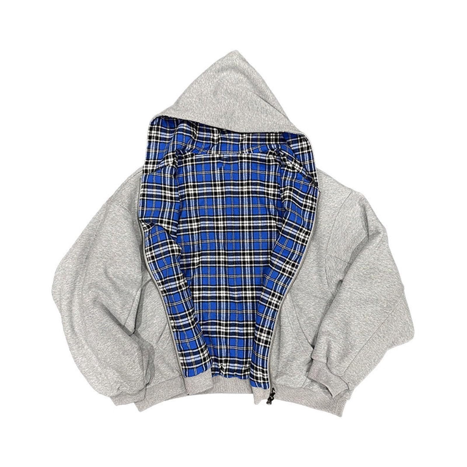 Zipper Hoodie Herren Sweatjacke Herren Mit Reißverschluss Sweatshirt Mit Kapuze Y2K Sweatjacke Sportjacke Oversized Kapuzenjacke Leicht Zip Winterjacke Herrenkleidung