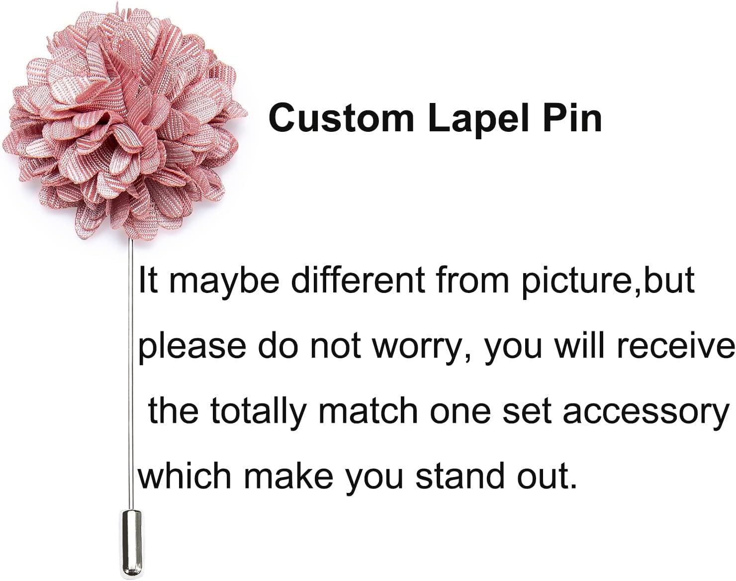 Hi-Tie Mens Tie Set Silk Striped Woven Necktie with Lapel Pin Pocket Square Cufflinks Set for Wedding Party - Image 8