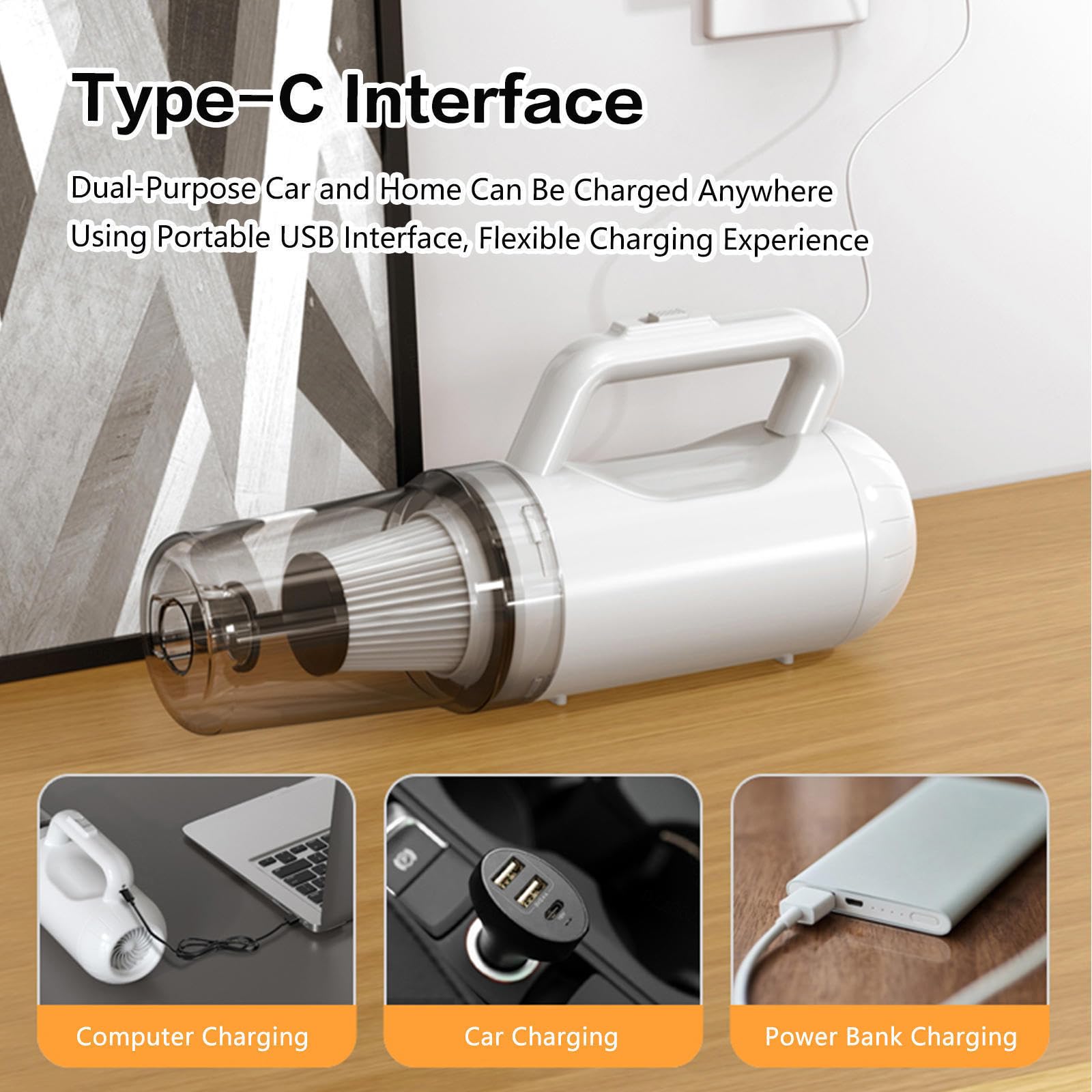 Balai Vapeur sans Fil 5 en 1 Compact - Léger, 35Min Autonomie, Aspirateur Balai Laveur sans Fil pour Sol Dur Tapis Poils d'animaux Voiture