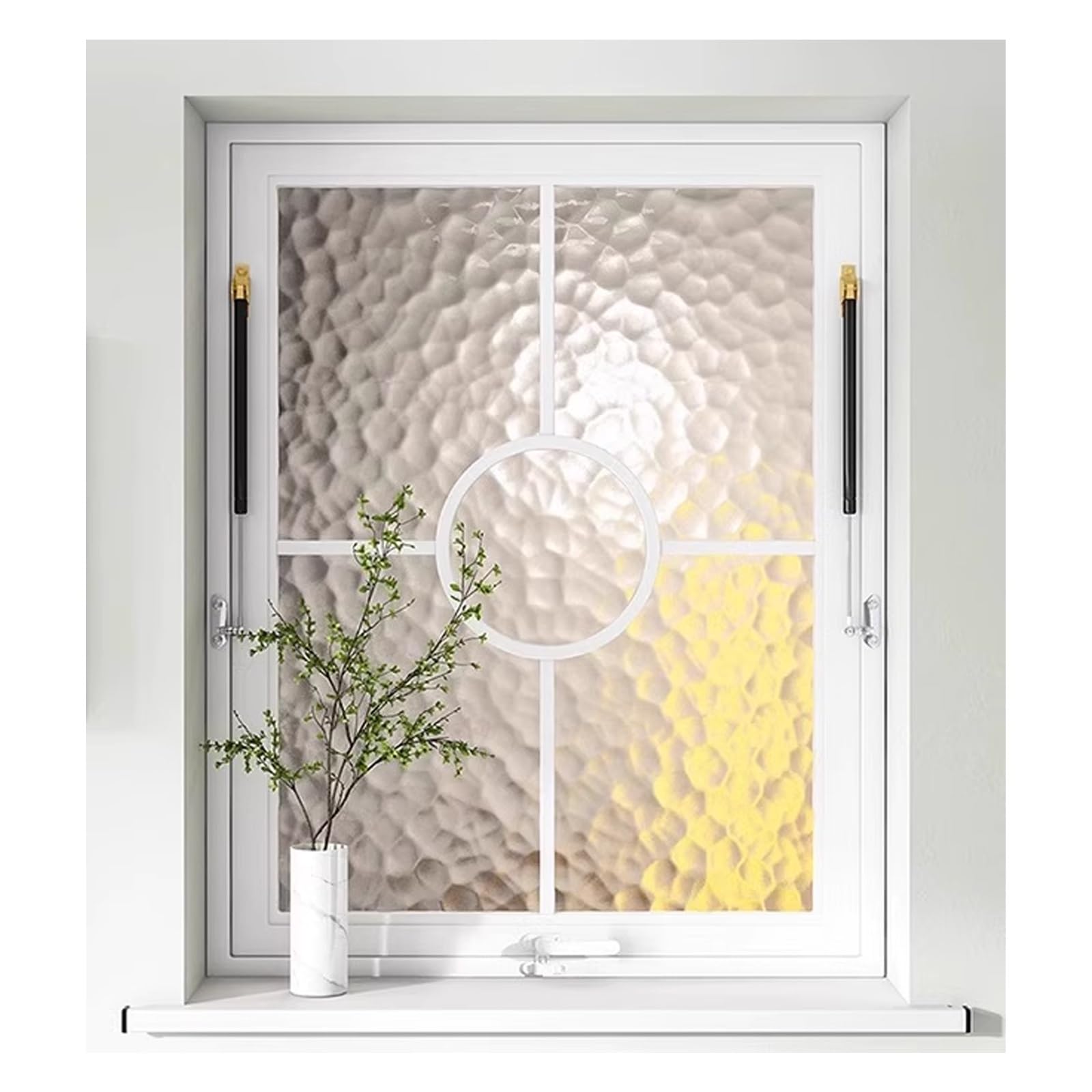 Fenêtre coulissante verrouillable en verre trempé pour sécuriser la maison