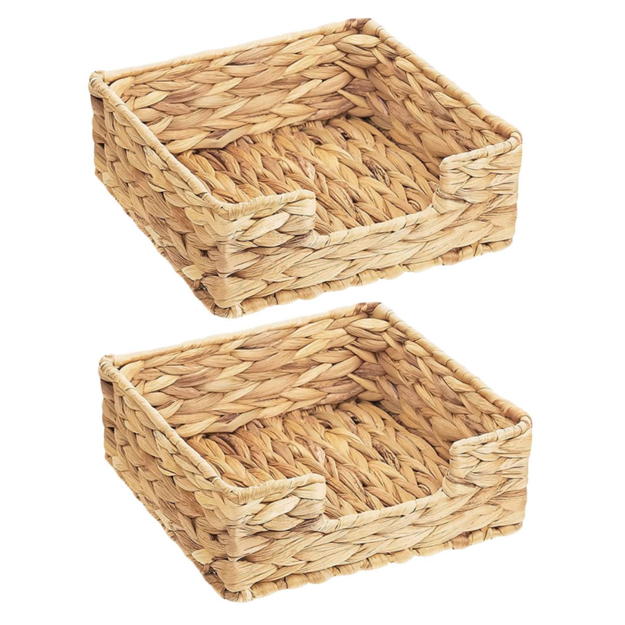 Porte serviettes carrés tressés herbe deau rangement lavable restaurant cuisine bureau
