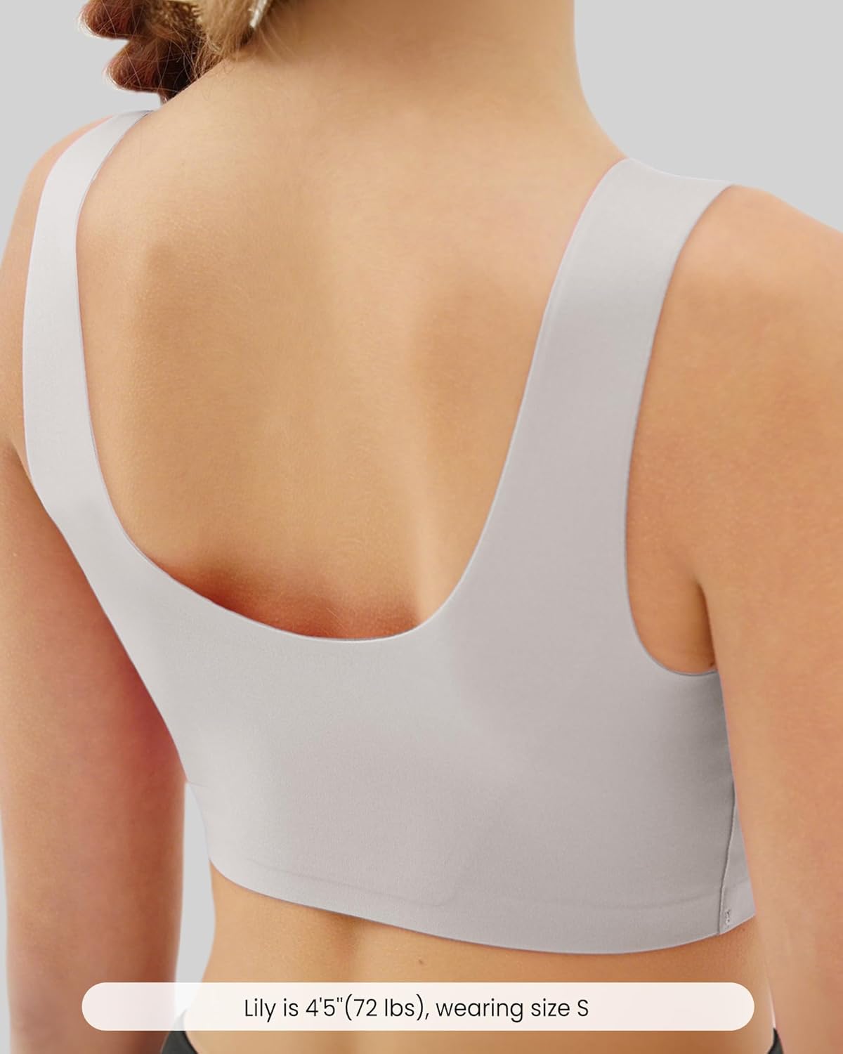 Training Bra for Girls 7-8, 8-10, 10-12 Seamless Bras for Girls Sports Bras Comfortable- No Pads, Chest Double Lined - Image 3