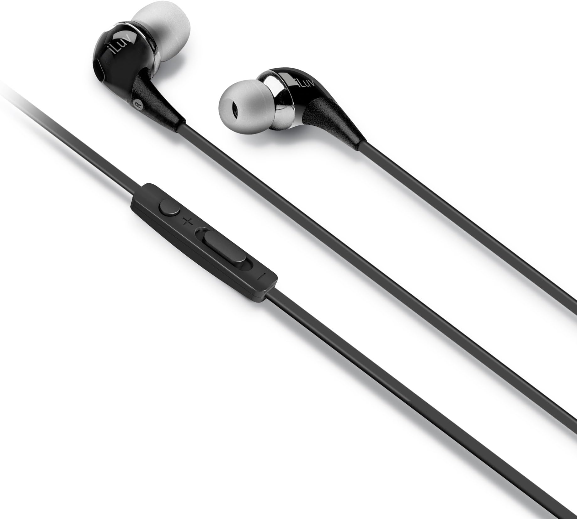 iLuv IEP516BLK Stentor High-Performance Earphone with SpeakEZ Remote for Smartphone, Black