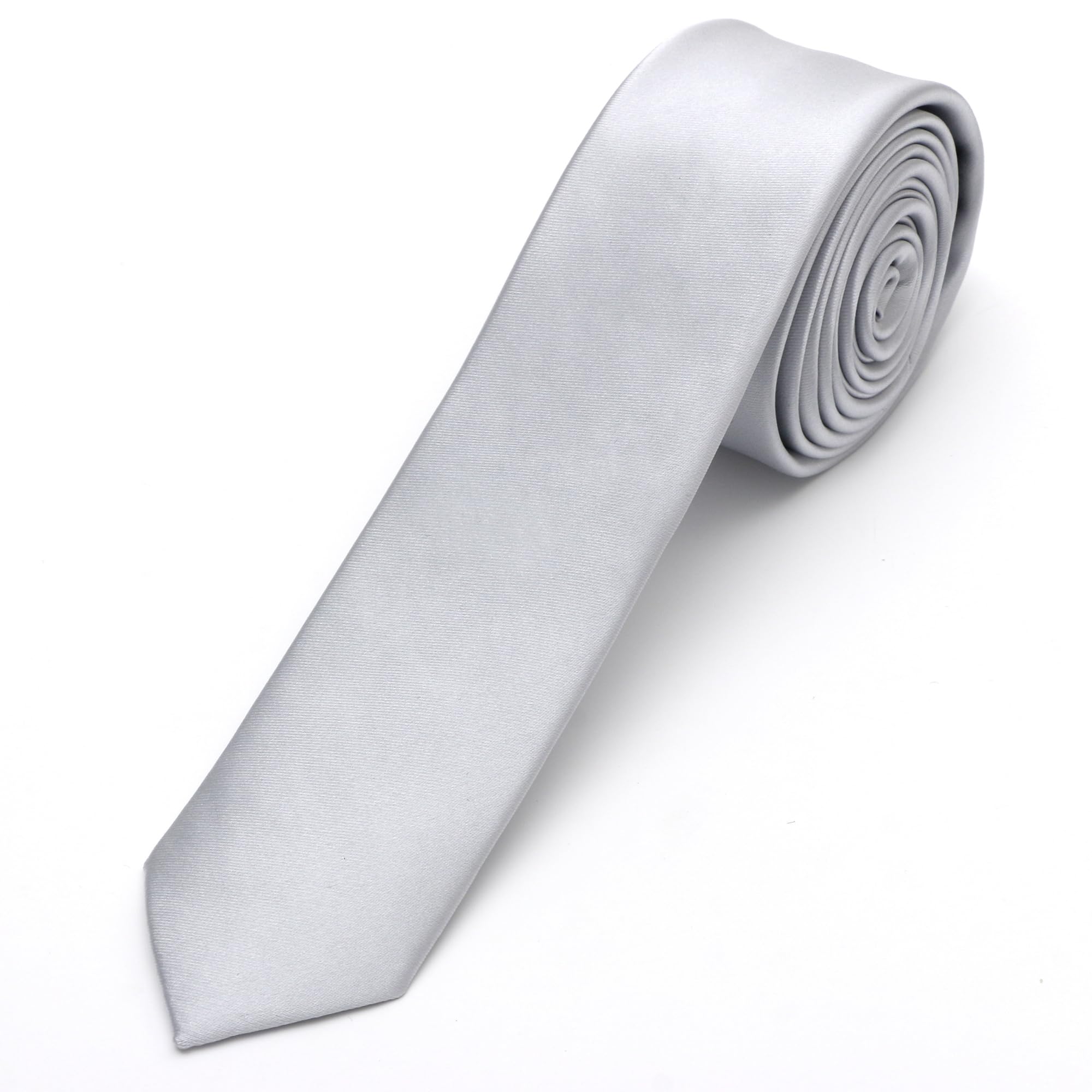 Black Tie Men Women Solid Skinny Ties Slim Ties Satin Tie