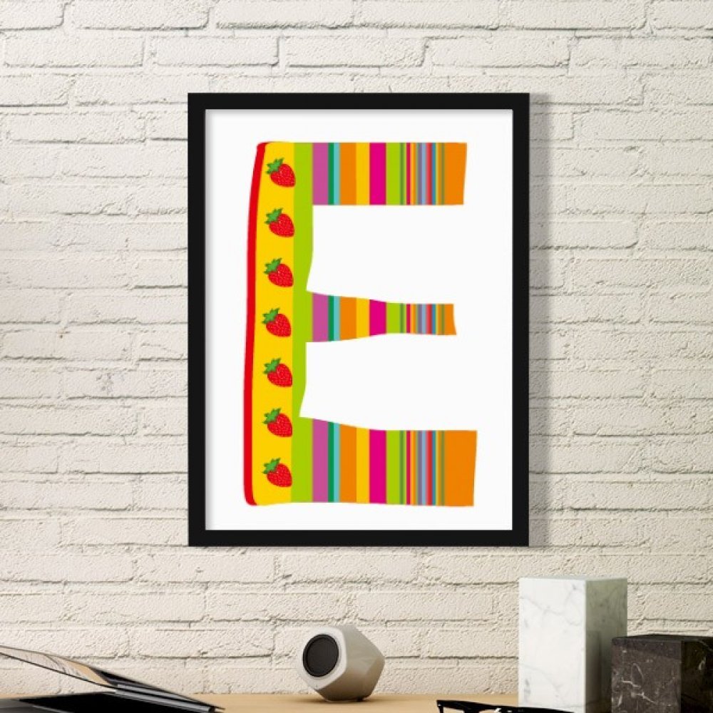 Cadre Photo E Alphabet DIYthinker pour decorer une chambre d enfant avec humour et fraicheur