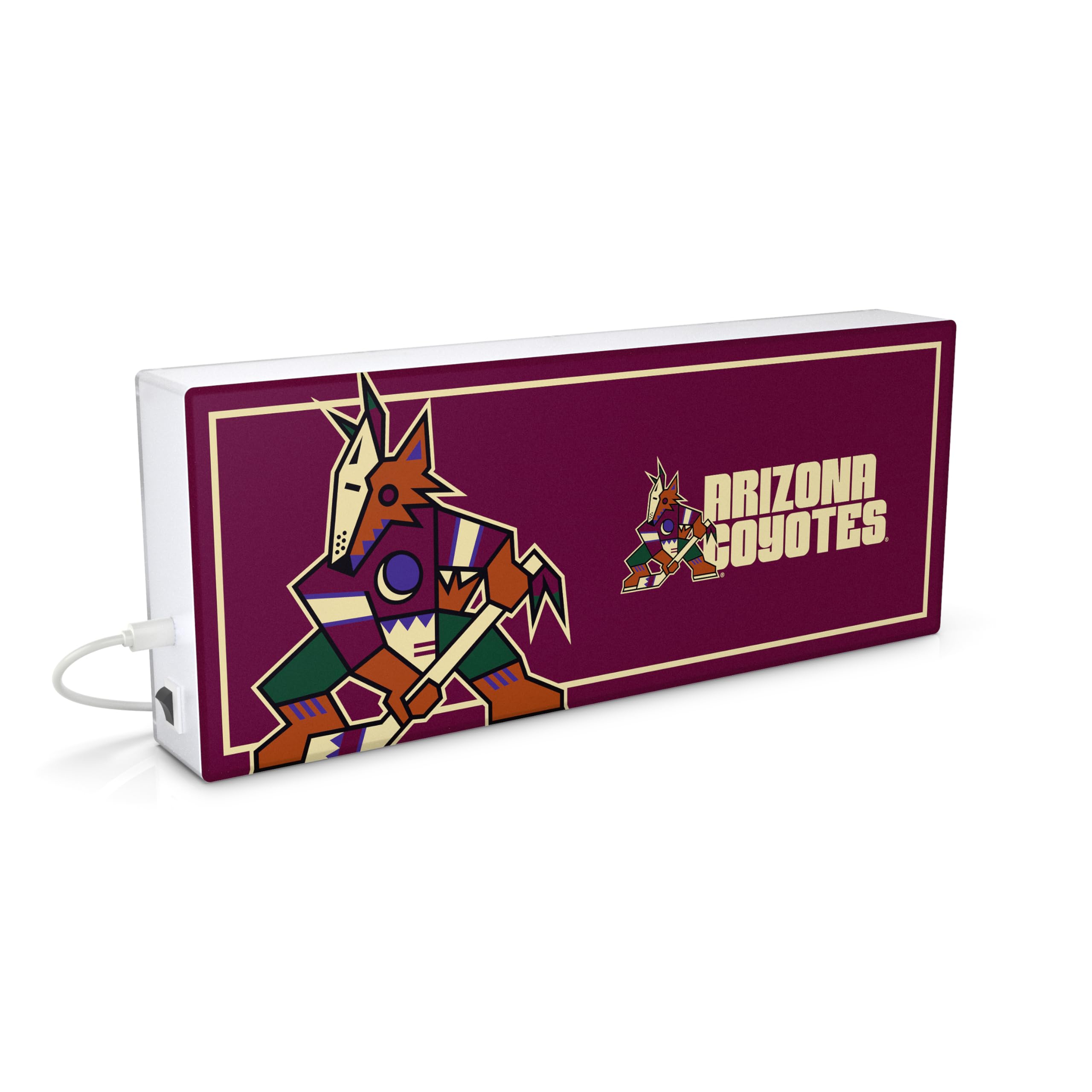 SOAR NHL LED Ambience Light Box: Elevate Your Space with Officially Licensed Wall Décor, Edmonton Oilers