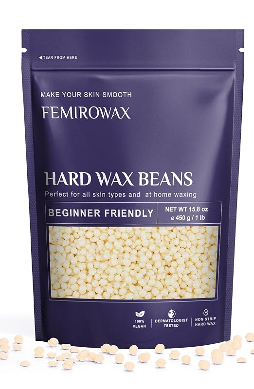 FEMIROWAX Cera em Pérolas para Depilação com Fórmula de Coco, 450 g