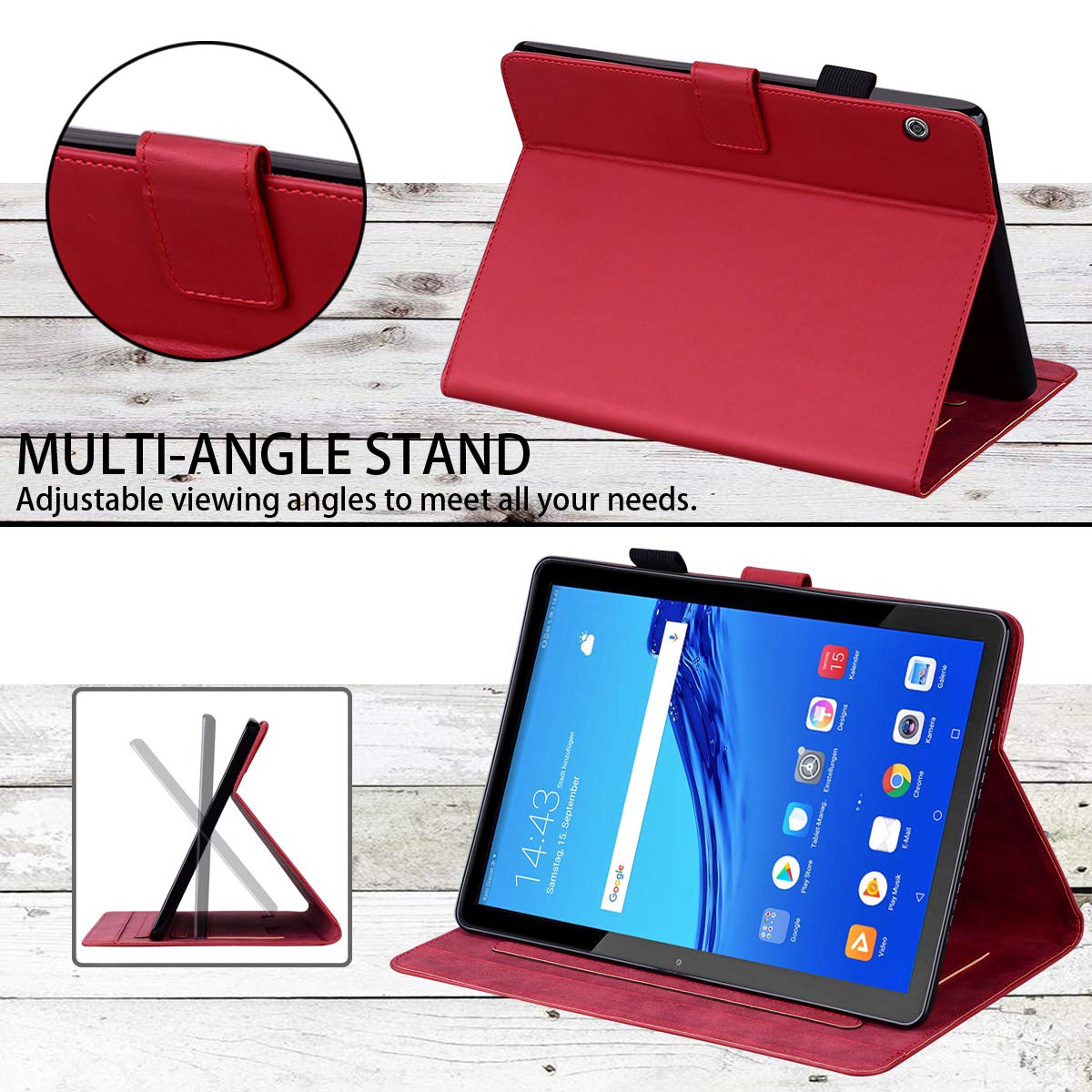 Amazon.co.jp: TEDTIKJT HUAWEI MediaPad T5 10.1 ケース AGS2