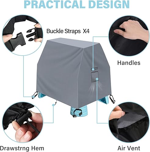 Miniatura 3 de Kovshuiwe Cubierta de mesa de agua para niños Step2 para mesa de agua Step2 - 420D impermeable, a prueba de polvo, anti-UV para juguetes al aire