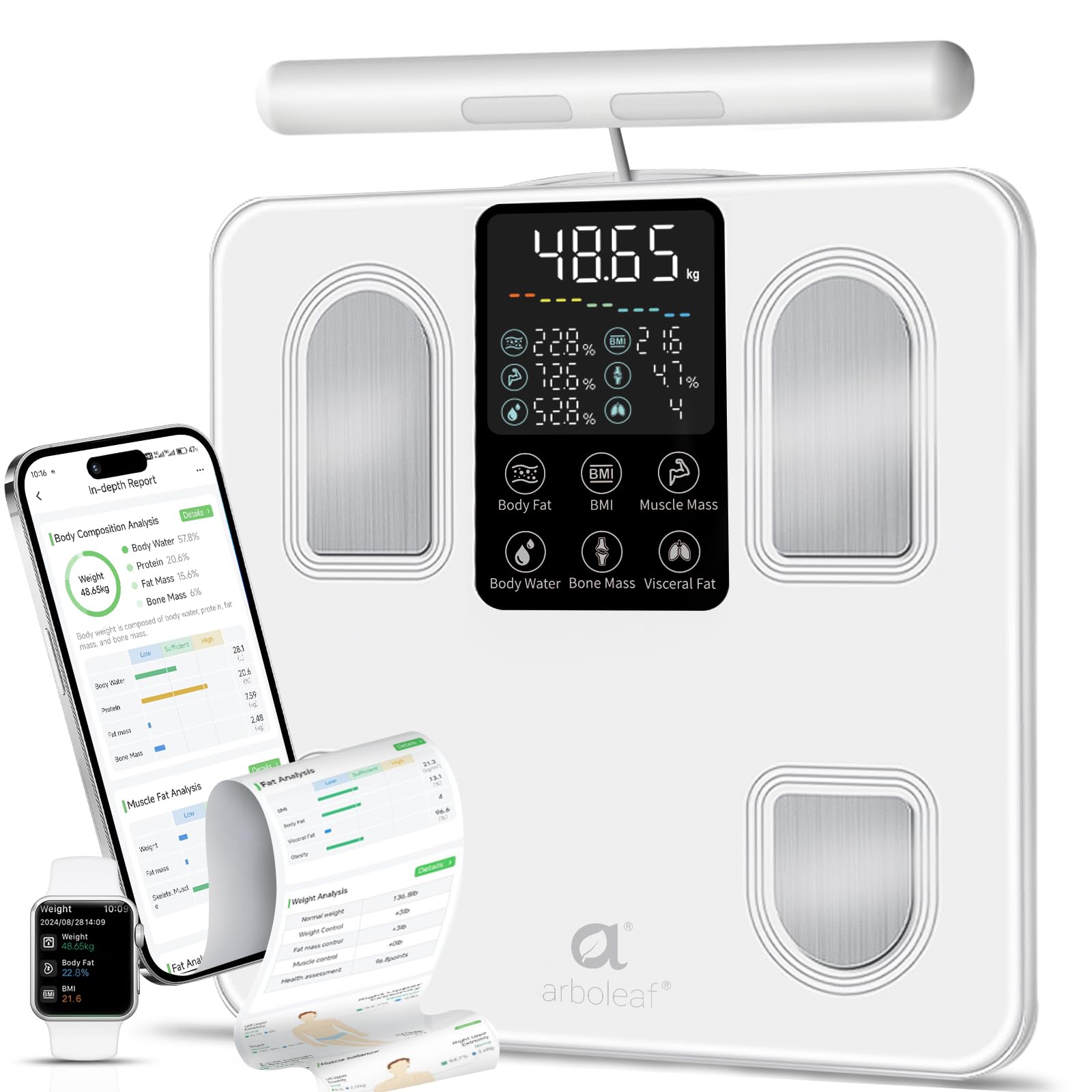 arboleaf Bilancia Intelligente con Analisi Corporea