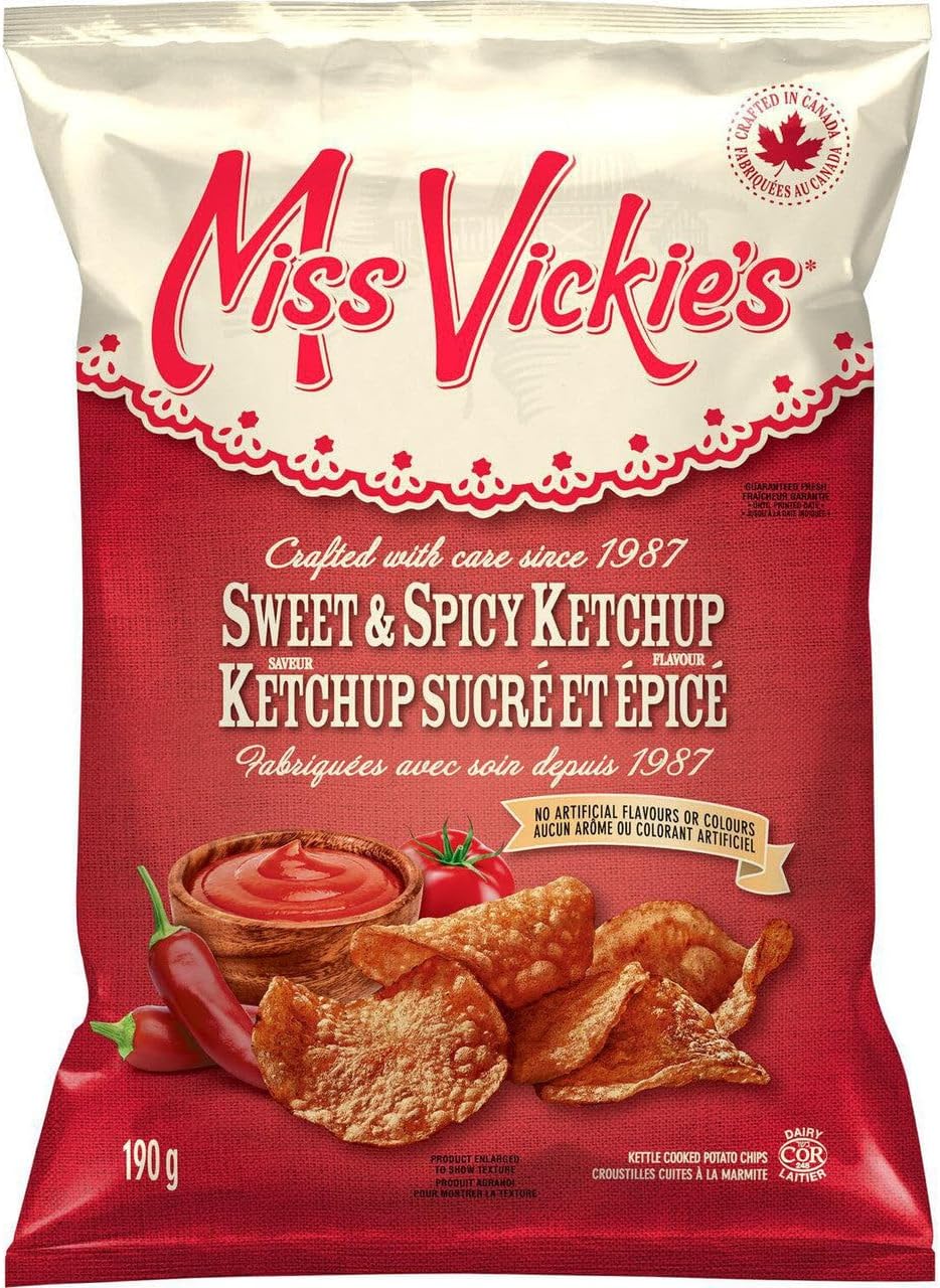 Miss Vickie's Potato Chips Sweet & Spicy Ketchup, 190g/8oz {Imported from Canada}