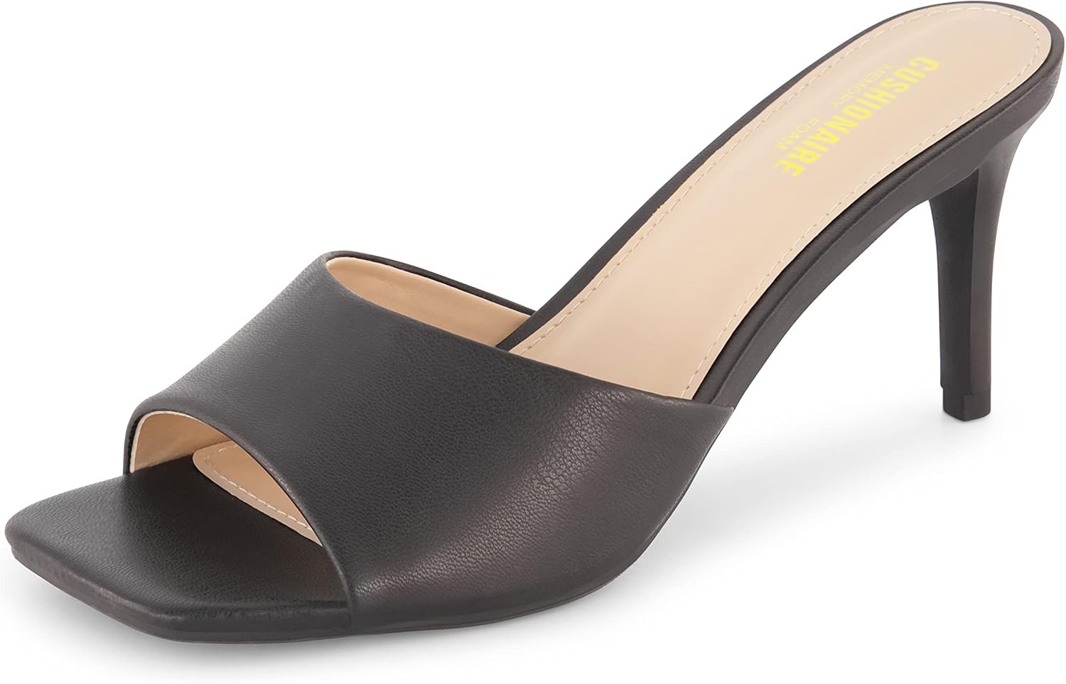 CUSHIONAIRE Women's Evie One Band Dress Sandal +Memory Foam And Wide Widths Available