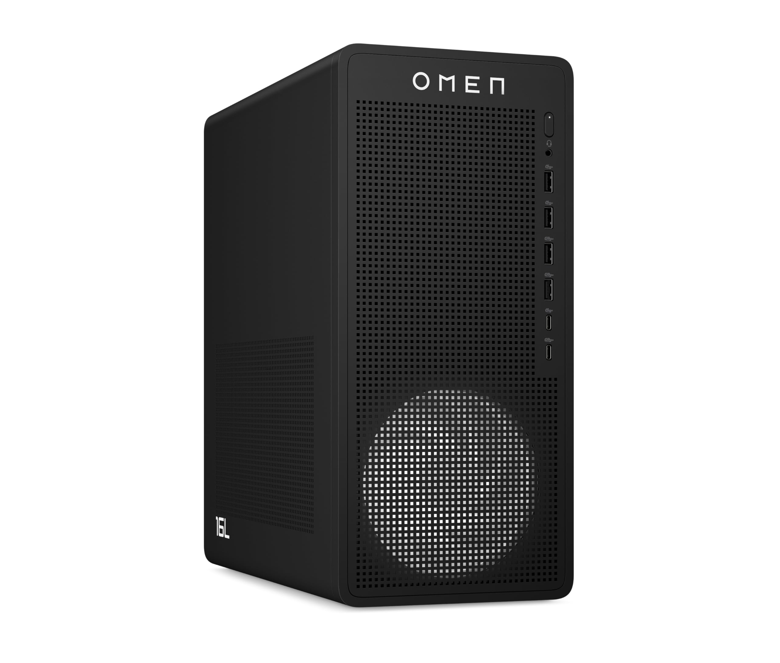 OMEN by HP 16L TG03-0177ng Desktop PC AMD Ryzen 7 8700F, 32GB RAM, 1TB SSD, NVIDIA GeForce RTX 5060 Ti 16GB, Win11 (BU5W5EA#ABD)