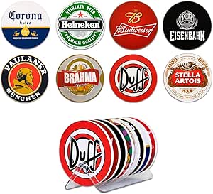 Kit 8 Bolachas - Porta Copos Cervejas
