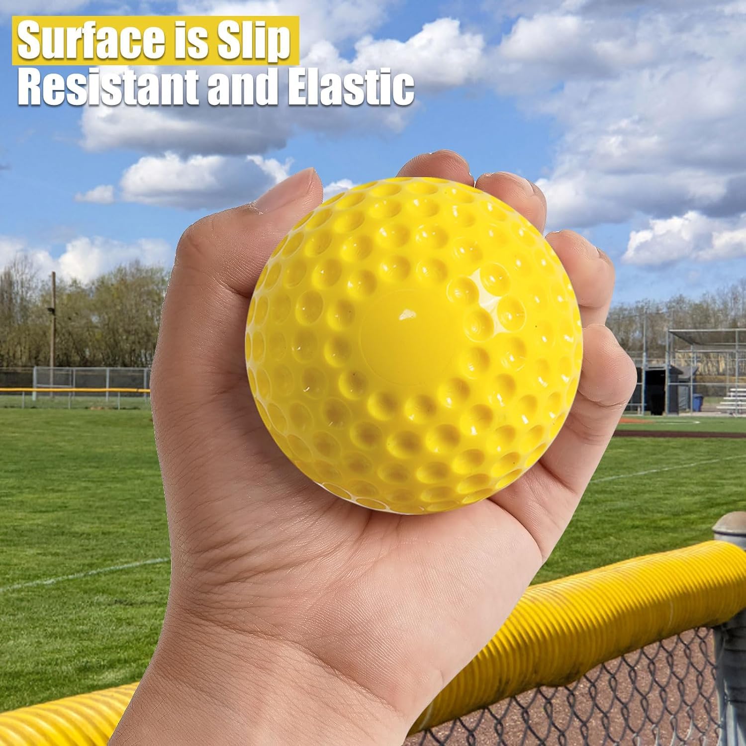 Paquete de 10 Pelotas de Entrenamiento de Pelotas de BéIsbol, Pelotas de BéIsbol con MáQuina de Lanzamiento de 9 Pulgadas para CoordinacióN Ojo-Mano, Golpes y PráCtica