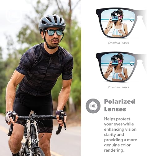 Miniatura 5 de Knockaround Fast Lanes and Fast Lanes Sport Polarized Lightweight Sunglasses for Men & Women - UV400 Protection - Running