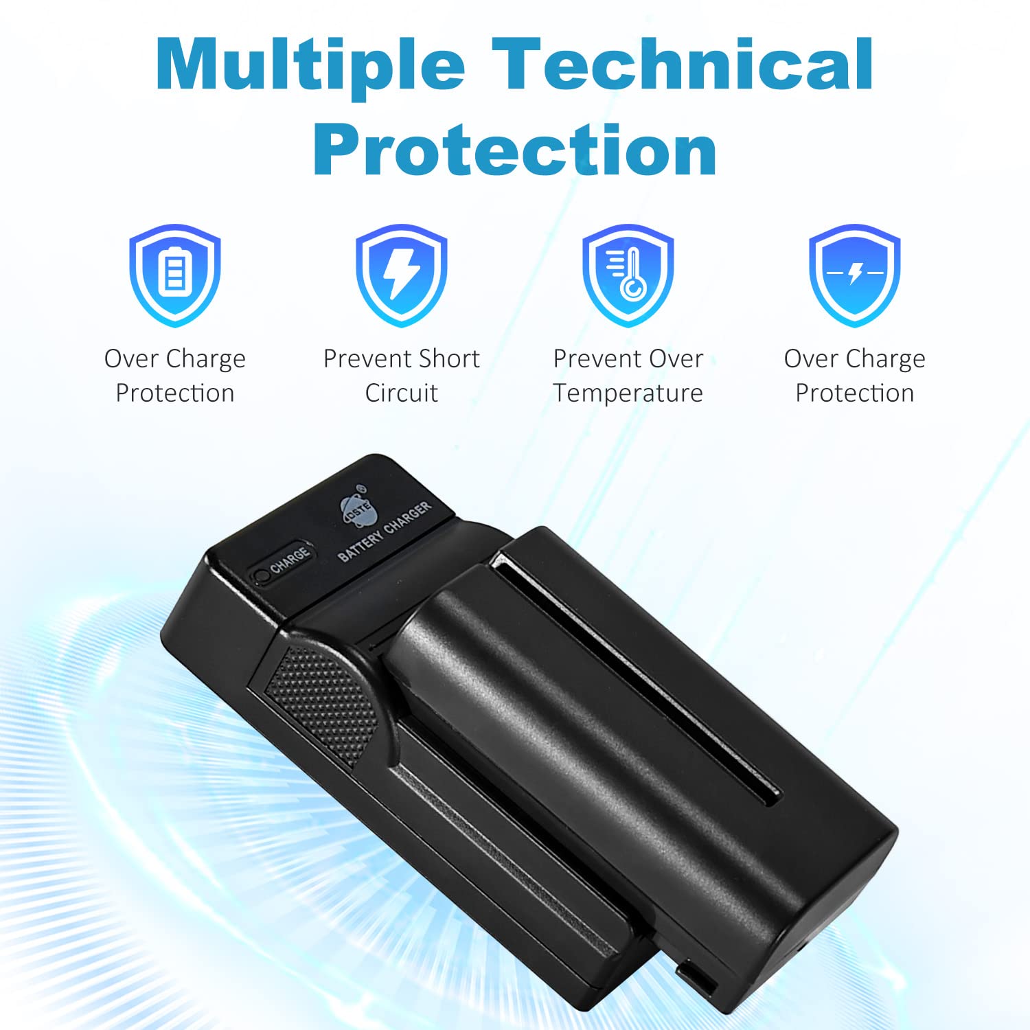 DSTE Batterie NP-F550 Compatible Sony - 2900mAh Rechargeable Pour Caméscope CCD-TR