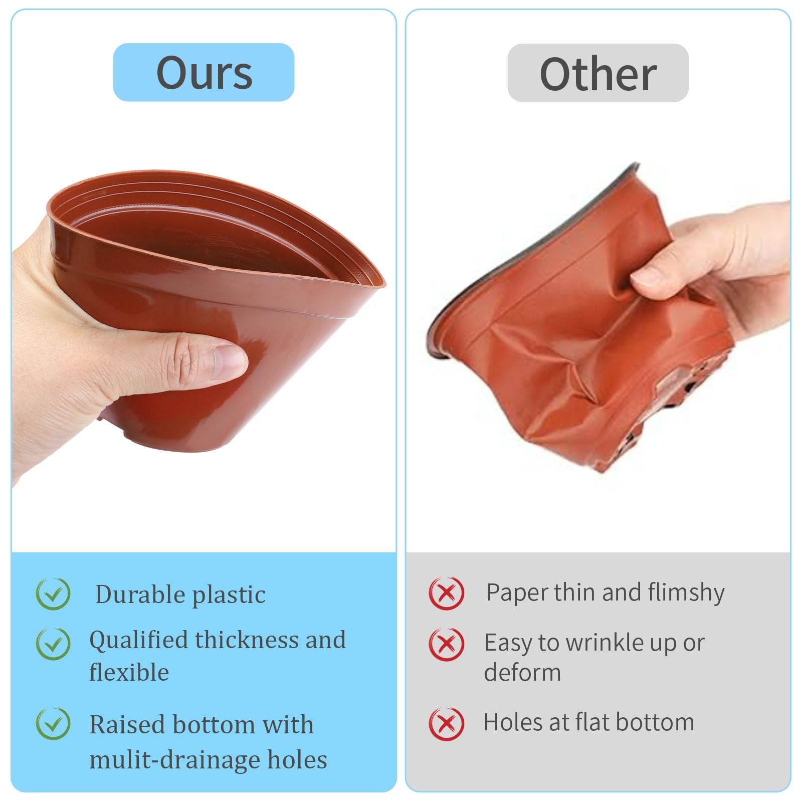 Jordbrux 8.5cm 10pcs Nursery Pots for Seedlings - Image 2