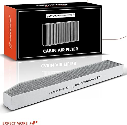 Miniatura 9 de A-Premium Filtro de aire de cabina con carbón activado compatible con Jeep Grand Cherokee 1999-2010, repuesto # 5013595AB