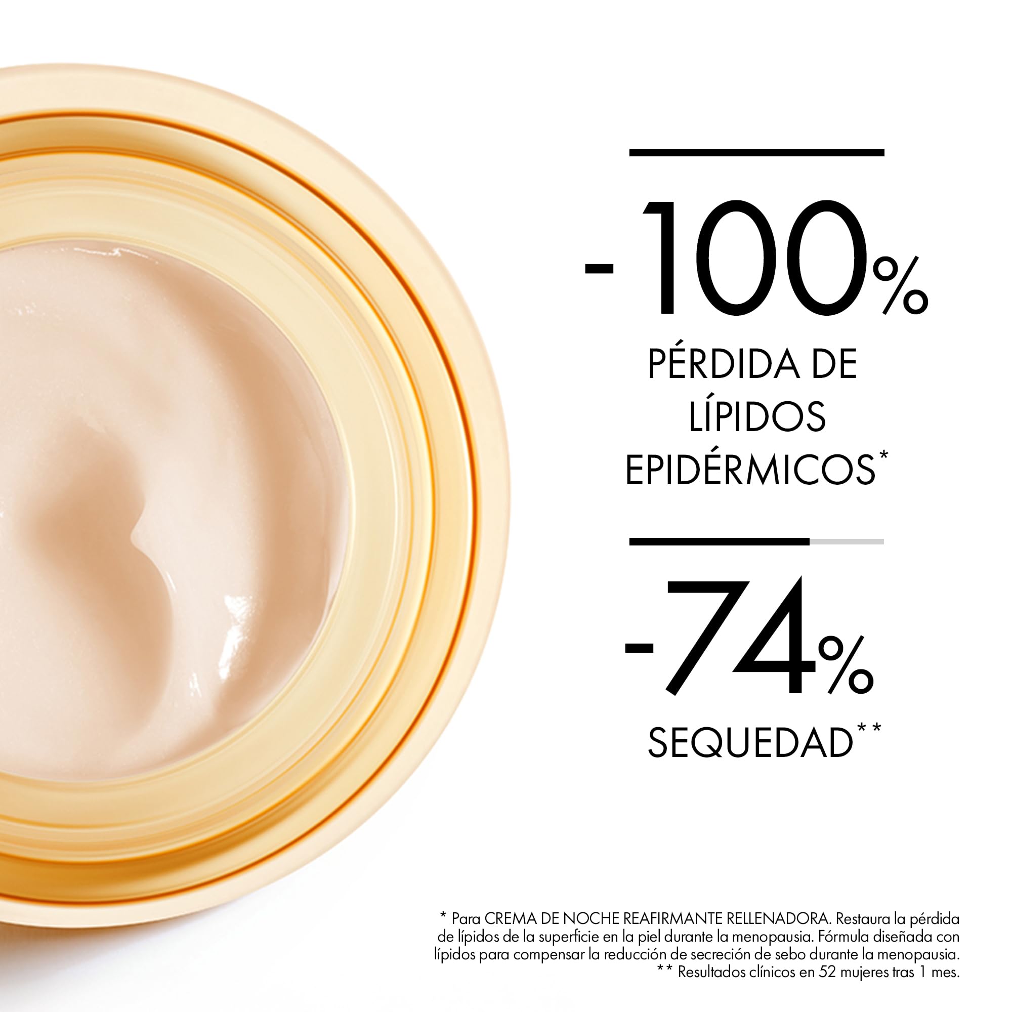 Vichy Crema de Noche Perimenopausia, Revitalizante, Redensificante, Enriquecida con Agua Volcánica de Vichy y Proxylane, Para Pieles Maduras, Neovadiol, 50 ml | Revitalizante, Redensificante, Enriquecida con Agua Volcánica de Vichy, Con Proxylane, Para Pi