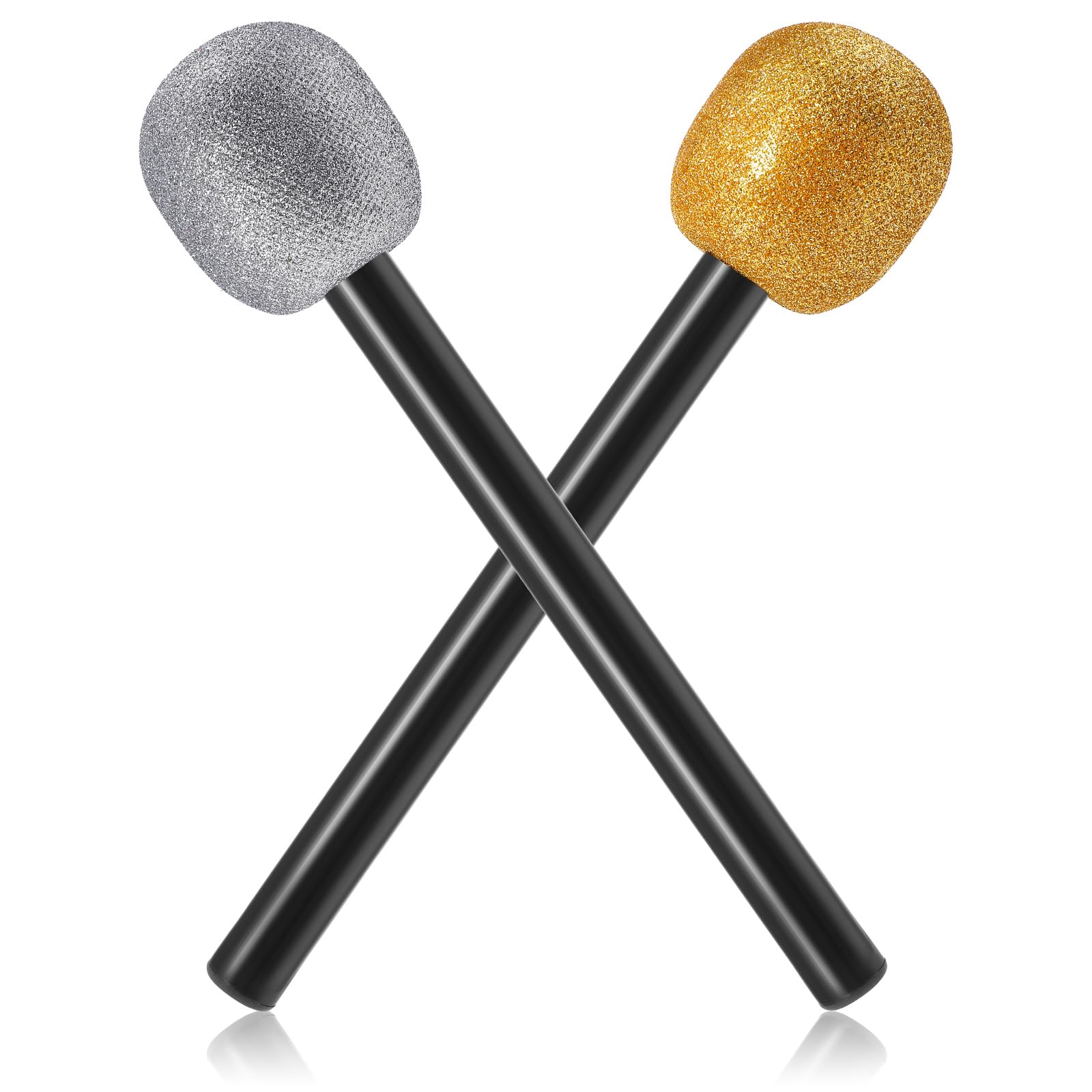 Faux microphone pour chant, accessoire de microphone en plastique de rechange pour microphone pour les fêtes (Noir Faux microphone pour chant, accessoire de microphone en plastique de rechange pour microphone pour les fêtes (Noir