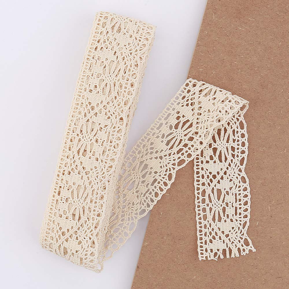Cotton Crochet Cluny Lace Vintage Trimming (470) 5 Yards)
