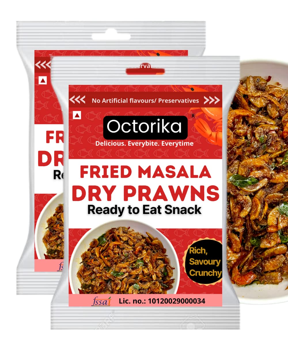 See full amazon price history chart for Octorika - Fried Masala Dry Prawns - Ready to eat 150 g (75g Pack of 2) Octorika - Fried Masala Dry Prawns - Ready to eat 150 g (75g Pack of 2) (B09SPPY5DW) Amazon Price History, Amazon Price Tracker