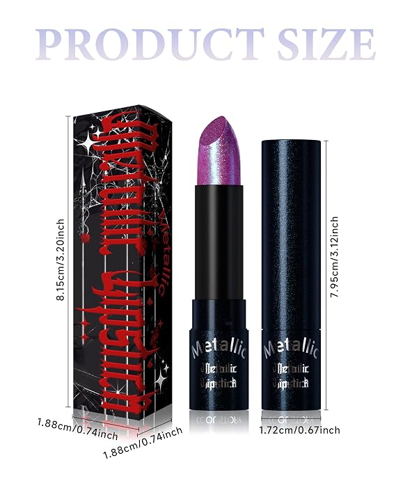 Glitter Peach Pink Metallic Lipstick for Women,Long Lasting Shimmer Sparkling Diamond Lipstick Glitter High Pigmented Lip Gloss Metallic Matte Red Lip Color Stain Waterproof,Non Stick Lips Makeup-02