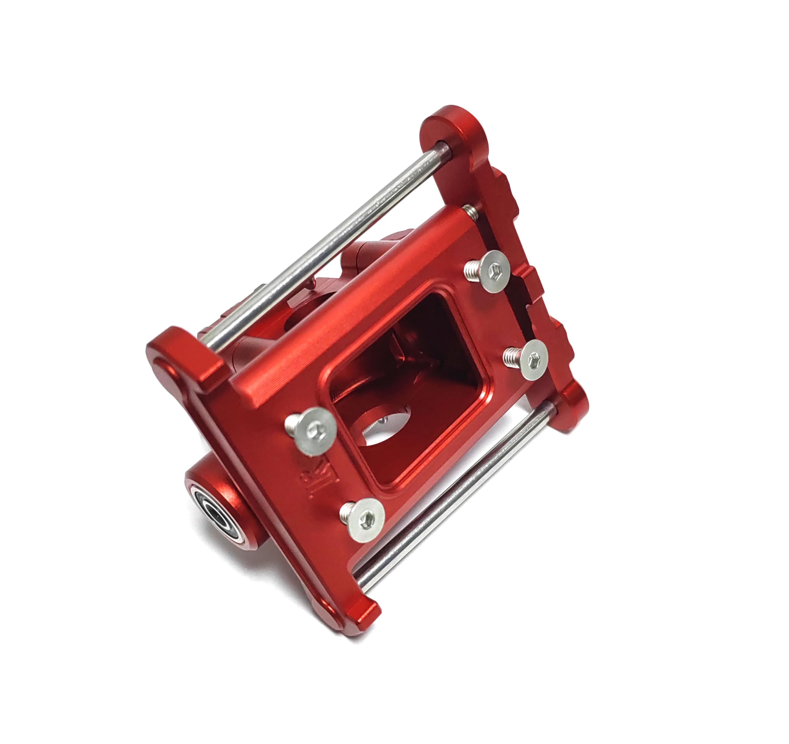 KEBEILEE CNC Alu7075 Rear Gear Box Set for Losi 8IGHT-X Super Lasernut 1/6 8S (red)