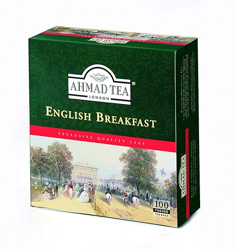 Miniatura 2 de Ahmad Tea Té negro, bolsitas de té English Breakfast, 100 unidades - Con cafeína y sin azúcar