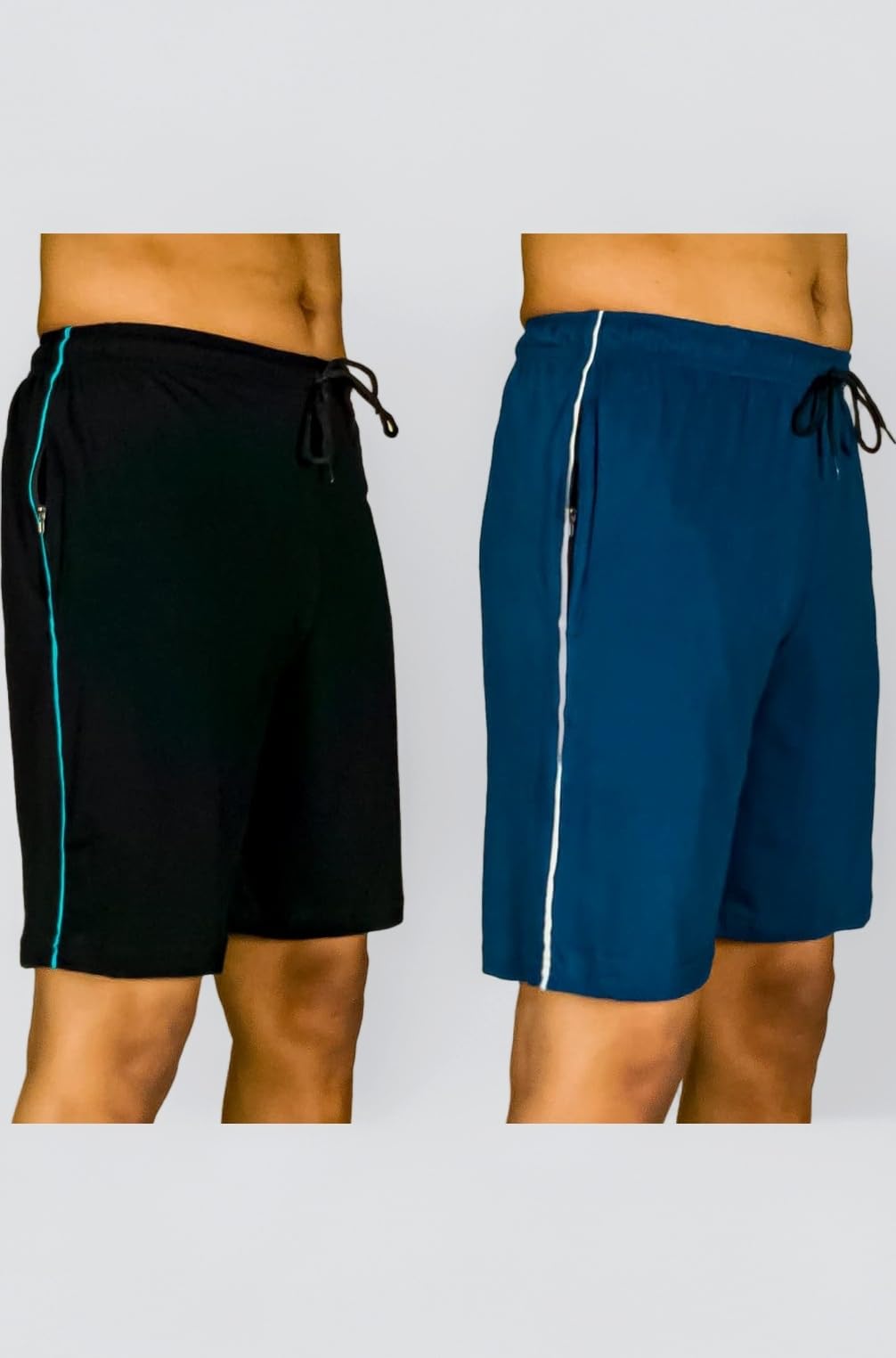 Men's Regular Fit Shorts with Zip Pocket