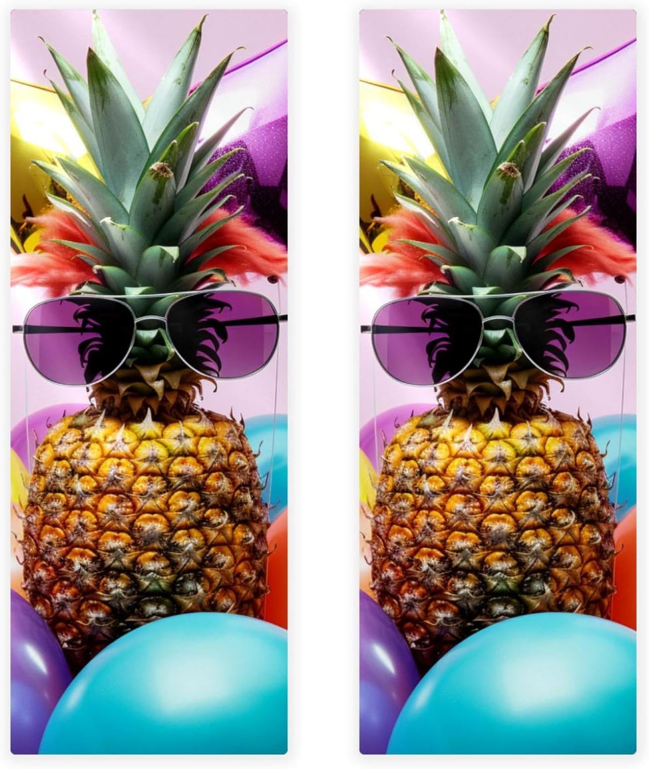 Gym Towels,Hand Towels,Workout Towels for Gym Bag,Balloon Eyes Funny Pineapple,2-Pc