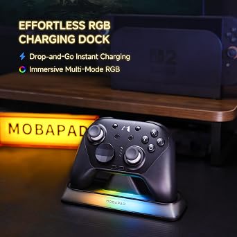 MOBAPAD Chitu 2 Pro Controller Siyah Nintendo Switch 2 ve Windows Uyumlu Bluetooth NFC TMR
