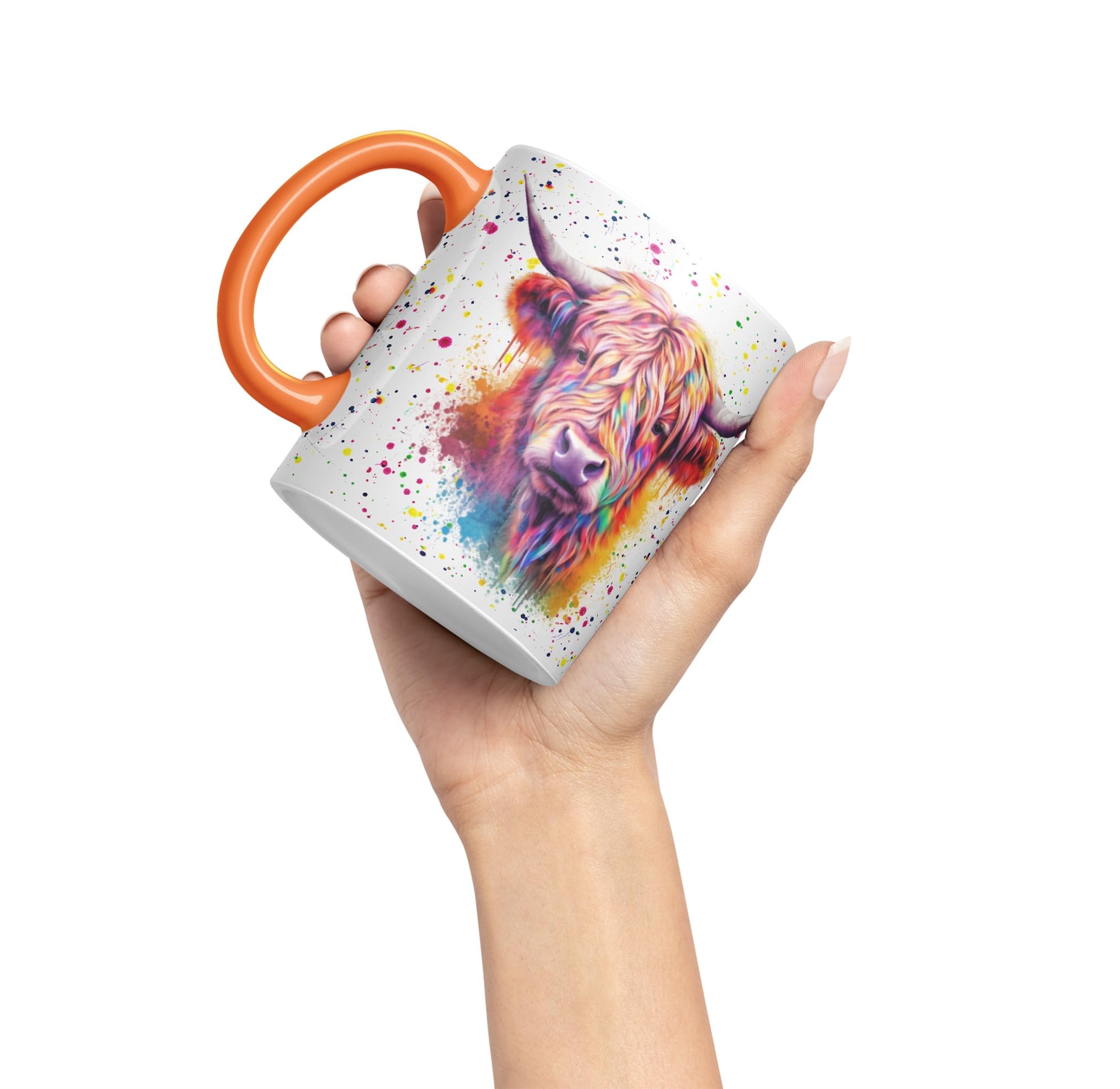 Vixar Tasse Colorée En Forme De Vache Des Highlands, Animal De La Ferme