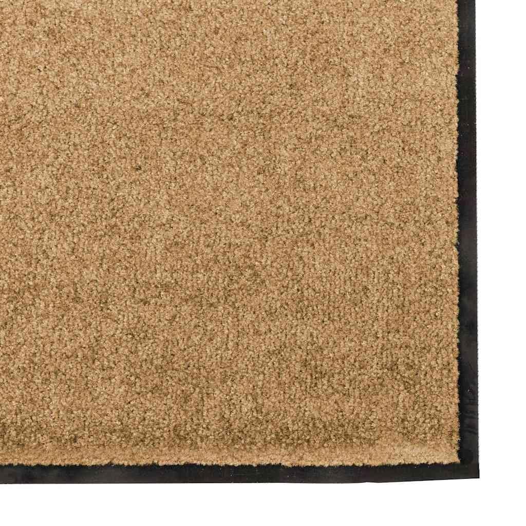Fußmatte Creme Schwarz 120 x 300 cm Schmutzfangmatte