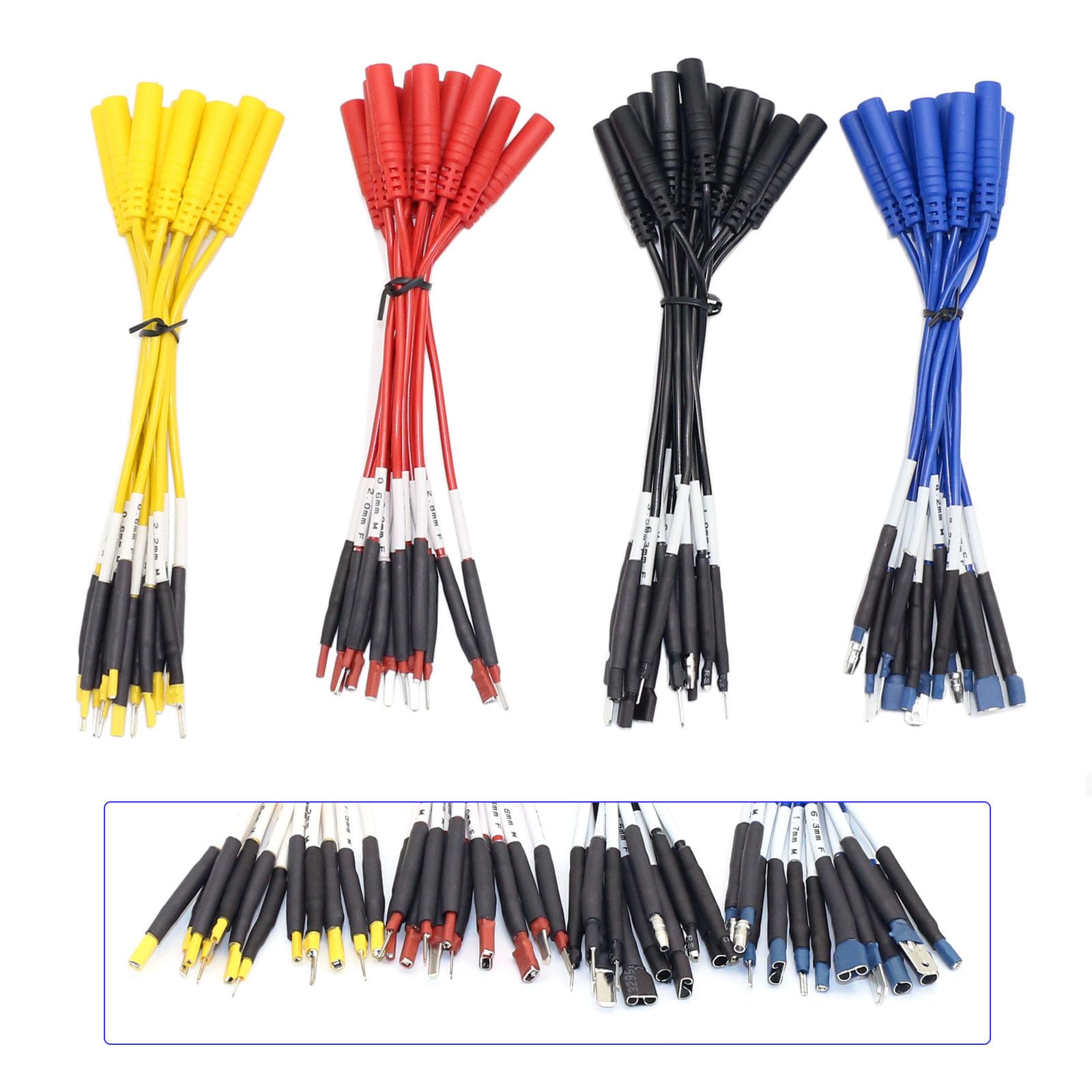Juego de 68 cables de prueba de circuito de alta conductividad, equipo de diagnóstico eléctrico automático para diagnósticos eléctricos precisos de vehículos, juego de enlace de salida banana