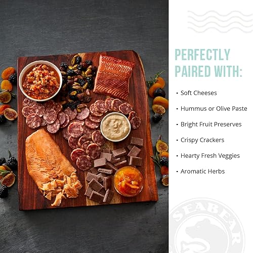 Miniatura 9 de SeaBear - Calabaza ahumada de Alaska salvaje premium coho y trío de salmón rosa - Caja de 18 onzas