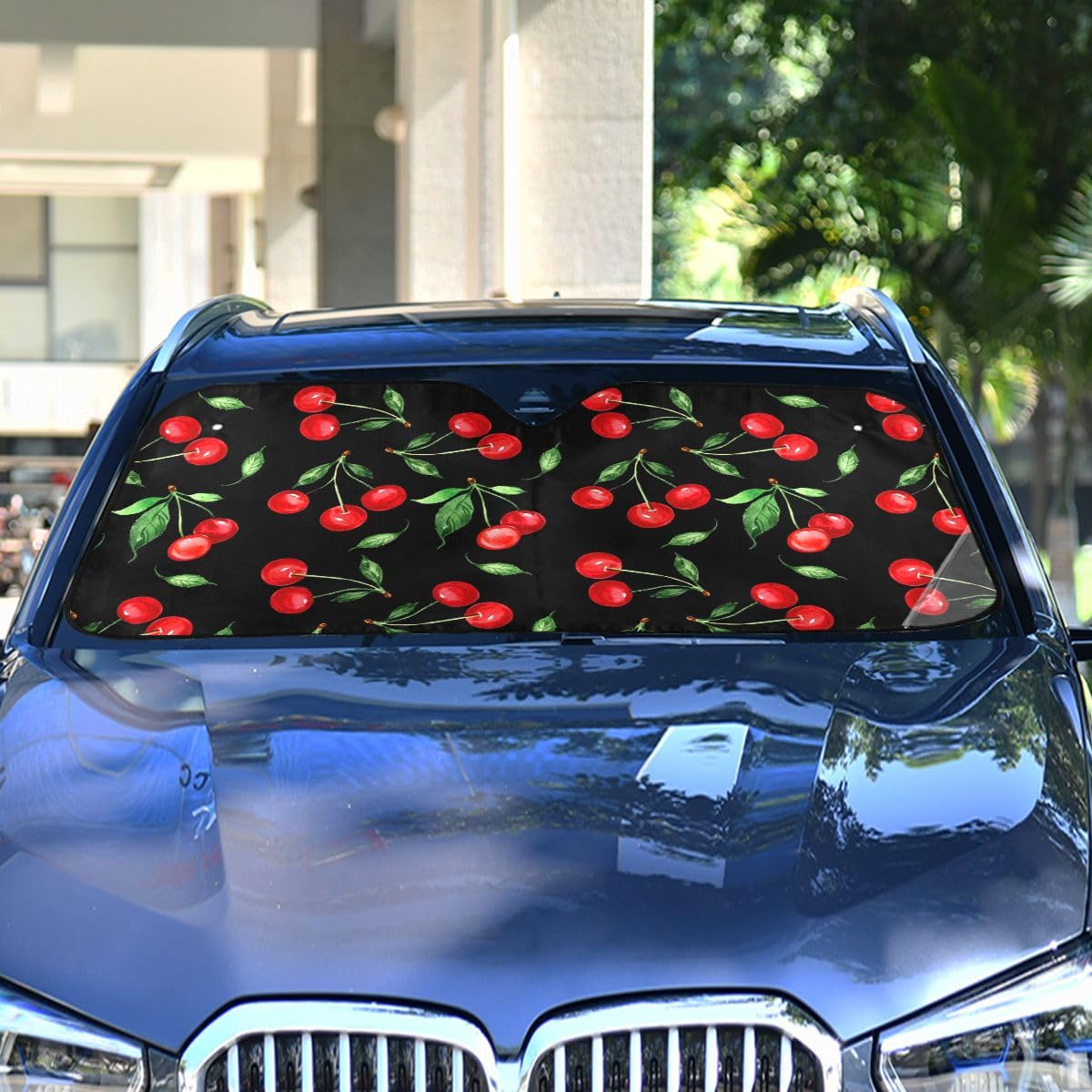 Amazon.com: Oarencol Cherry Car Windshield Sun Shade Watercolor