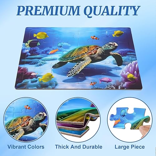 Miniatura 2 de Paquete de 4 rompecabezas de 16 piezas grandes, productos y actividades de demencia y Alzheimer, juego de memoria para pacientes en hogares de