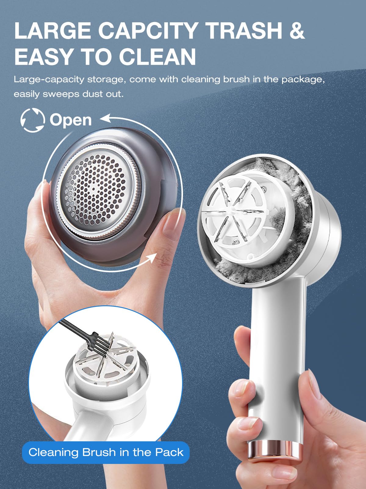 Levapelucchi Elettrico M-2 - 6 Lame, 3 Velocità, Ricarica Rapida Per Vestiti E Mobili - Foto 2